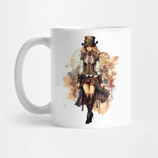 Watercolor Steampunk Girl #2 Mug